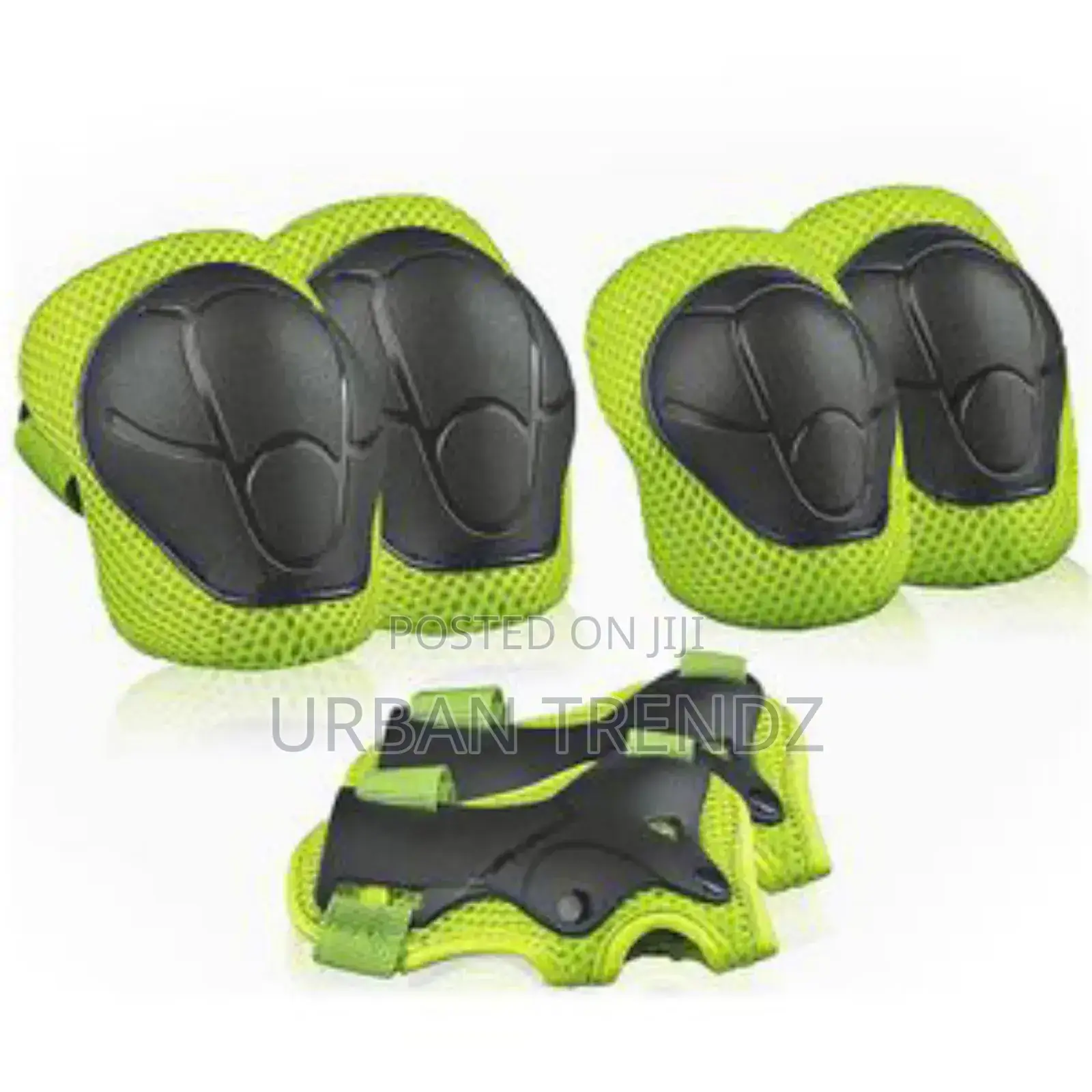 Green)6pcs Protective Gears Set for Kids Children Knee Pad