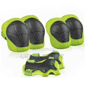 Green)6pcs Protective Gears Set for Kids Children Knee Pad