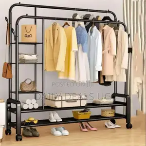 Metallic Clothes Rack