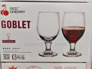 6 PCS of Wine Goblet Glasses