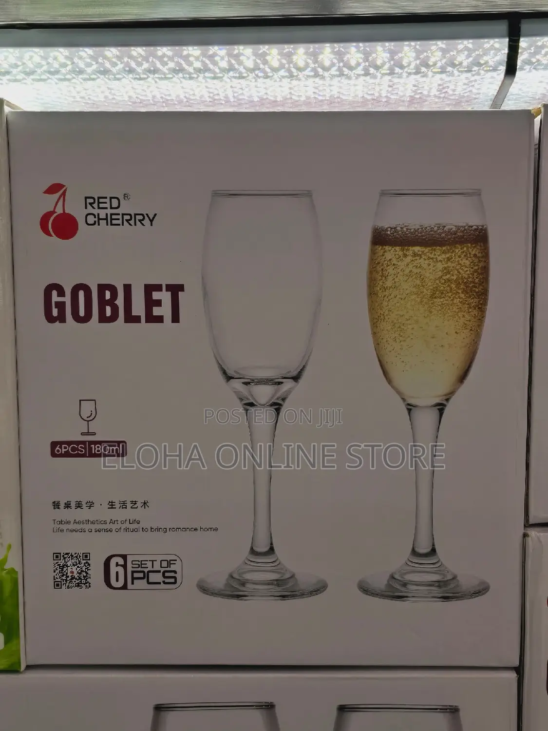 Glass Champagne Flutes Set of 6