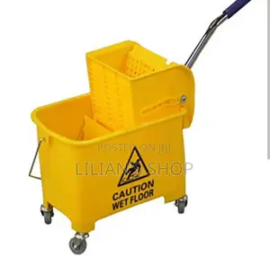20L Mop Bucket Side Press Wringer Cleaning Commercial Mop
