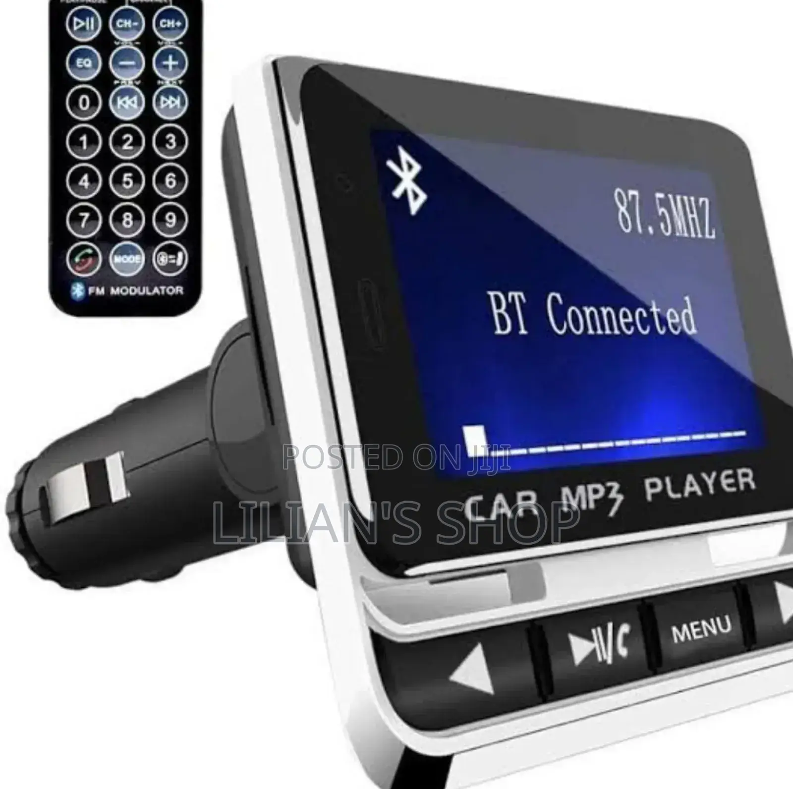 Premium LCD Screen Wireless Fm Transmitter Car Mp3 Player