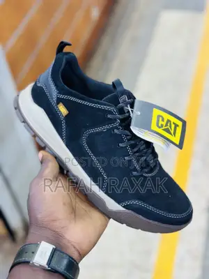Original Men’S Black CAT Casual Premium Leather Shoes