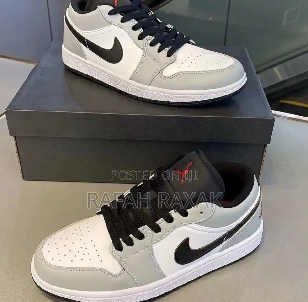 Original Nike Air Jordan 1 Low Light Smoke Grey Sneakers