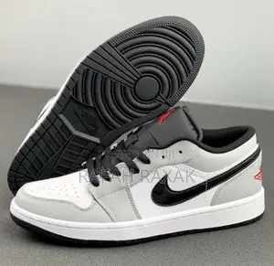 Original Air Jordan 1 Low Retro Light Smoke Sneakers