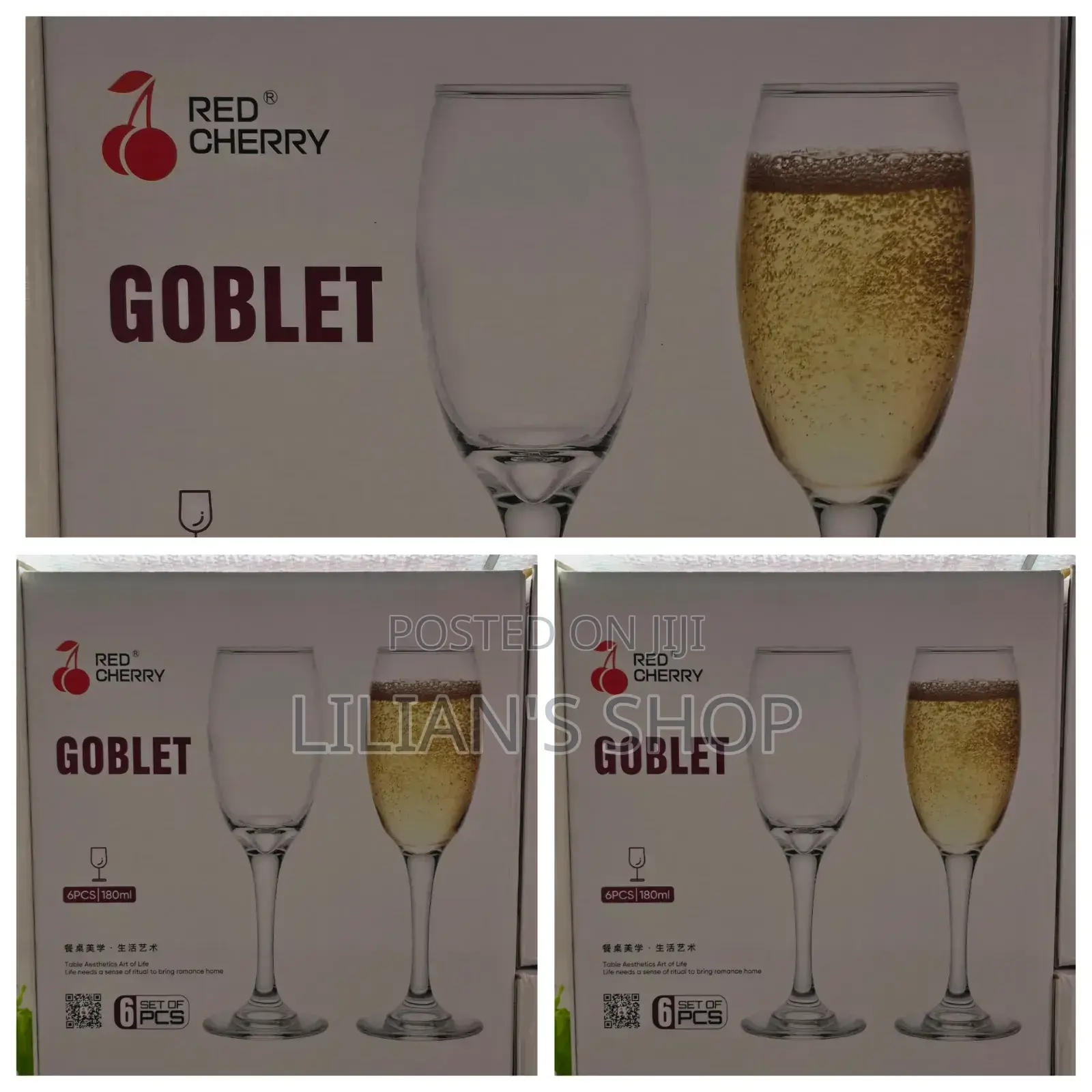 6pcs Goblet Glass Set