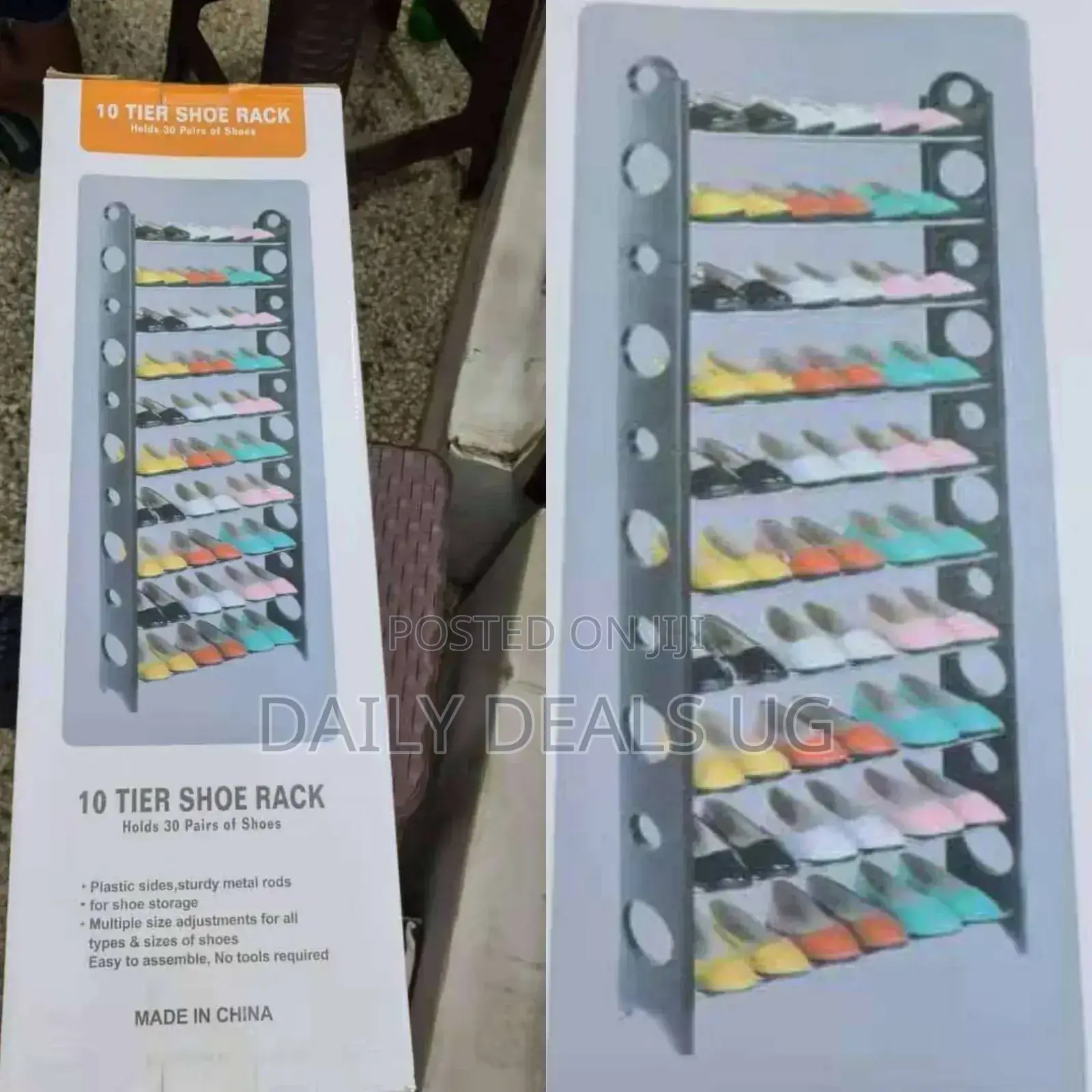 Brand Metallic Shoe Rack