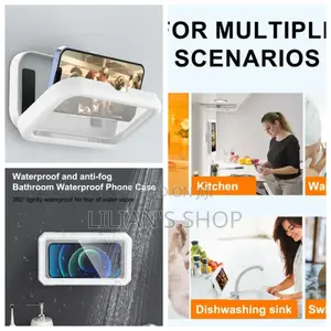Wall Mounted Waterproof Phone Case for Shower