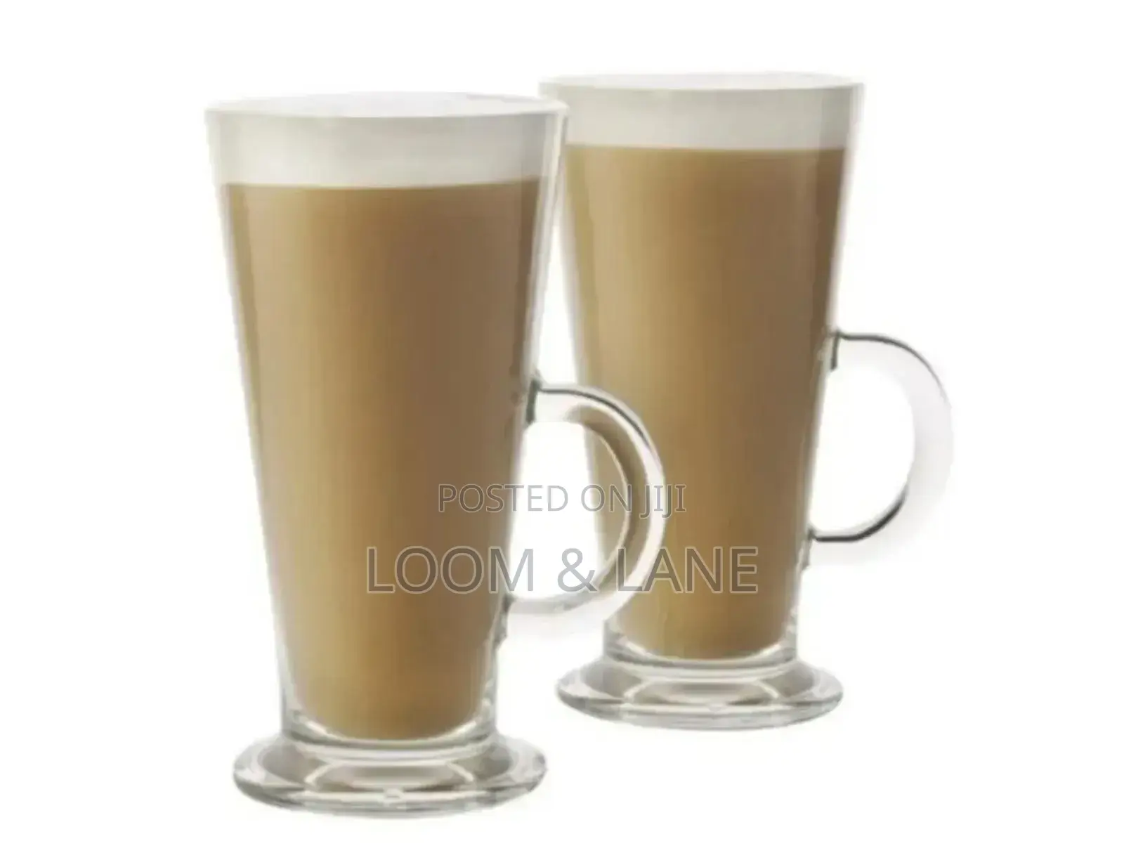 12pcs Tall Latte Coffee Glasses With Handle