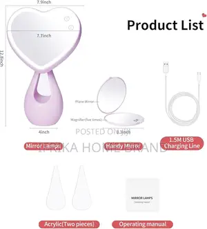 LED Markup Mirror With Light