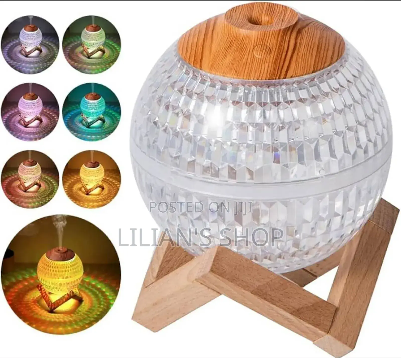 Mist Air Humidifier With Wooden Stand