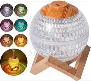 Mist Air Humidifier With Wooden Stand