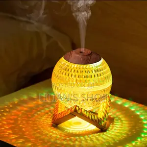 Mist Air Humidifier With Wooden Stand