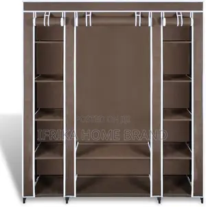 3 Column Frame Wardrobe Foldable Closet