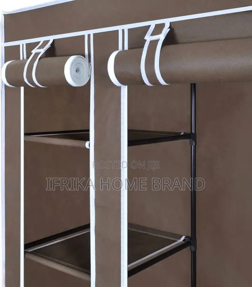 3 Column Frame Wardrobe Foldable Closet