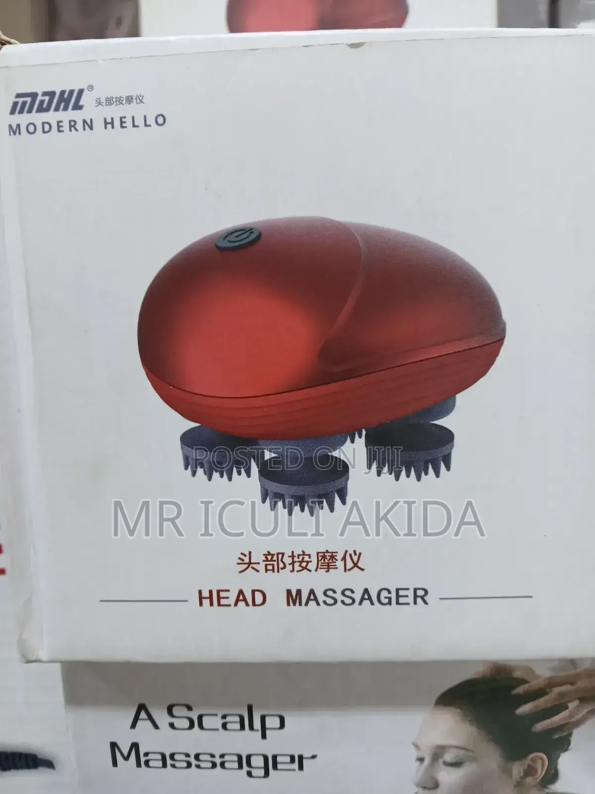 Electric Scalp Rechargeable Head Massager