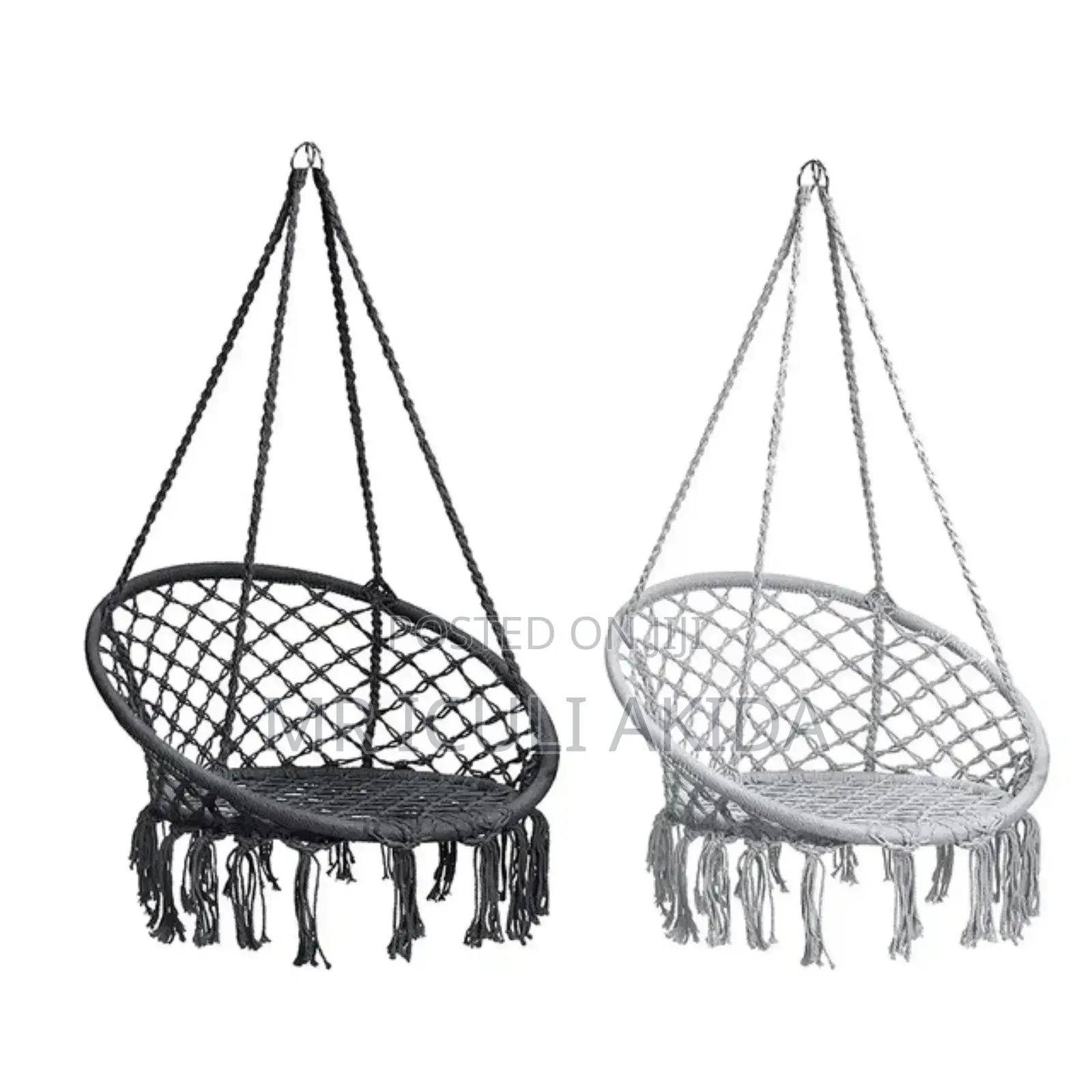 Thick Nylon Unique Round Basket Swing Hammock Chair