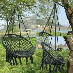 Thick Nylon Unique Round Basket Swing Hammock Chair