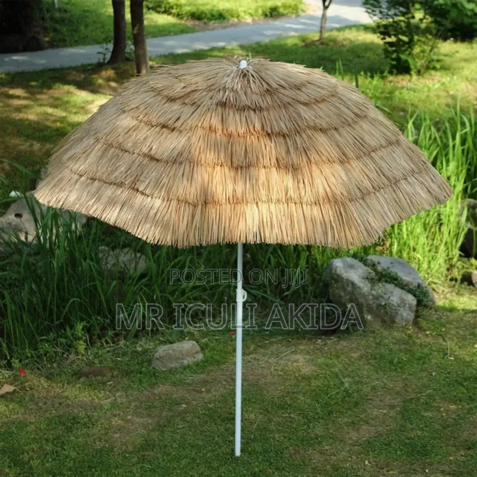 1.7mtrs Beach Garden Patio Thatch Straw Umbrella