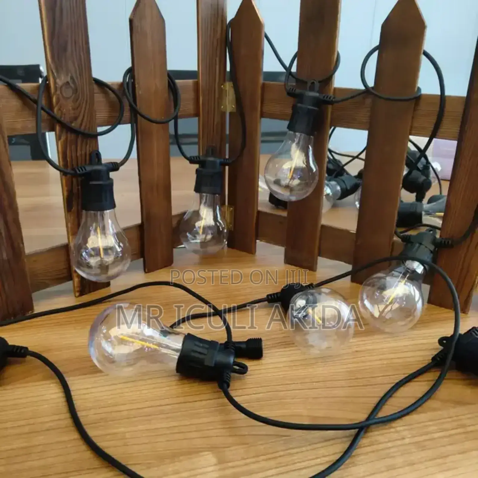 Waterproof 5mtrs Warm White Filament Decorative String Bulbs