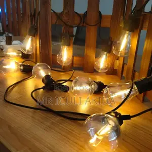 Waterproof 5mtrs Warm White Filament Decorative String Bulbs
