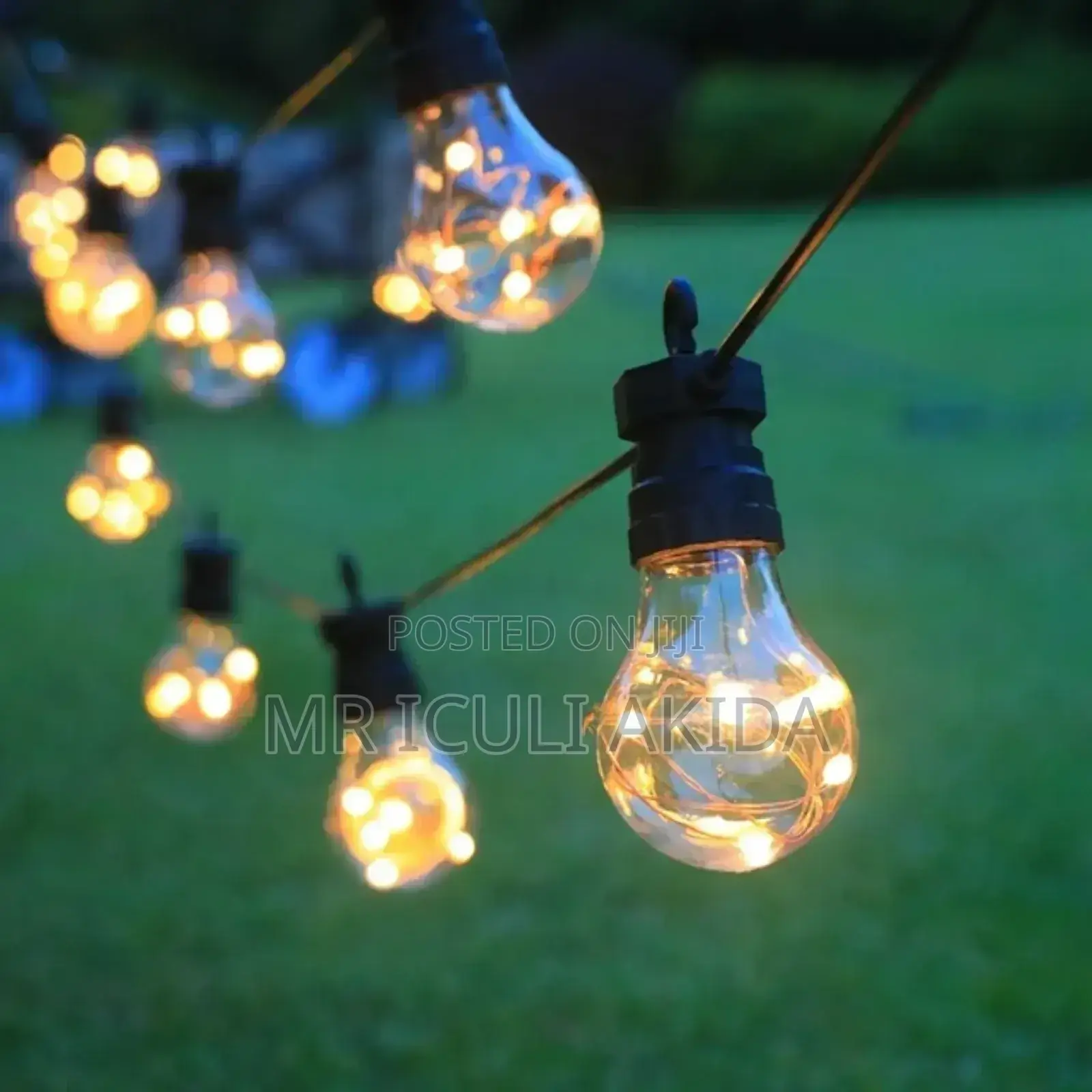 Waterproof 5mtrs Warm White Filament Outdoor String Bulbs