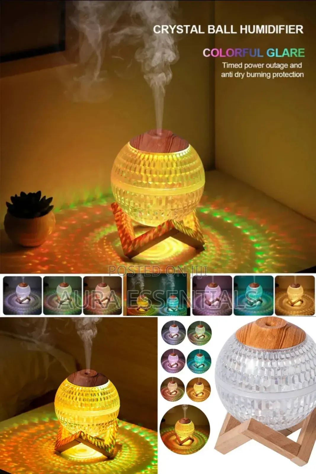 New Portable Crystal Ball Humidifier