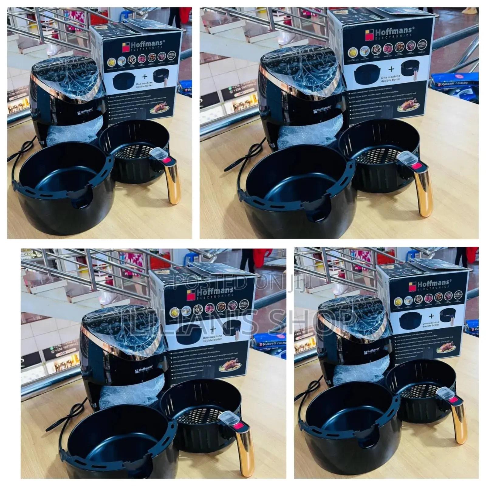 6L Electric Digital Air Fryer Hoffman in Black
