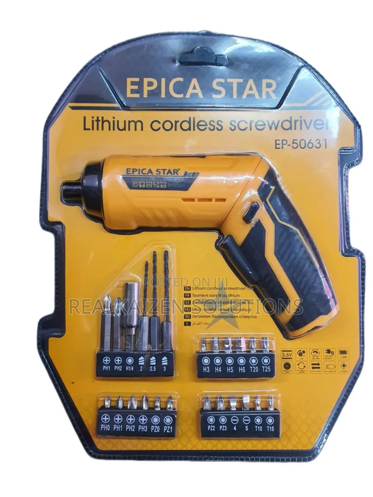 EPICA STAR 25pc Lithium Cordless Screwdriver Set