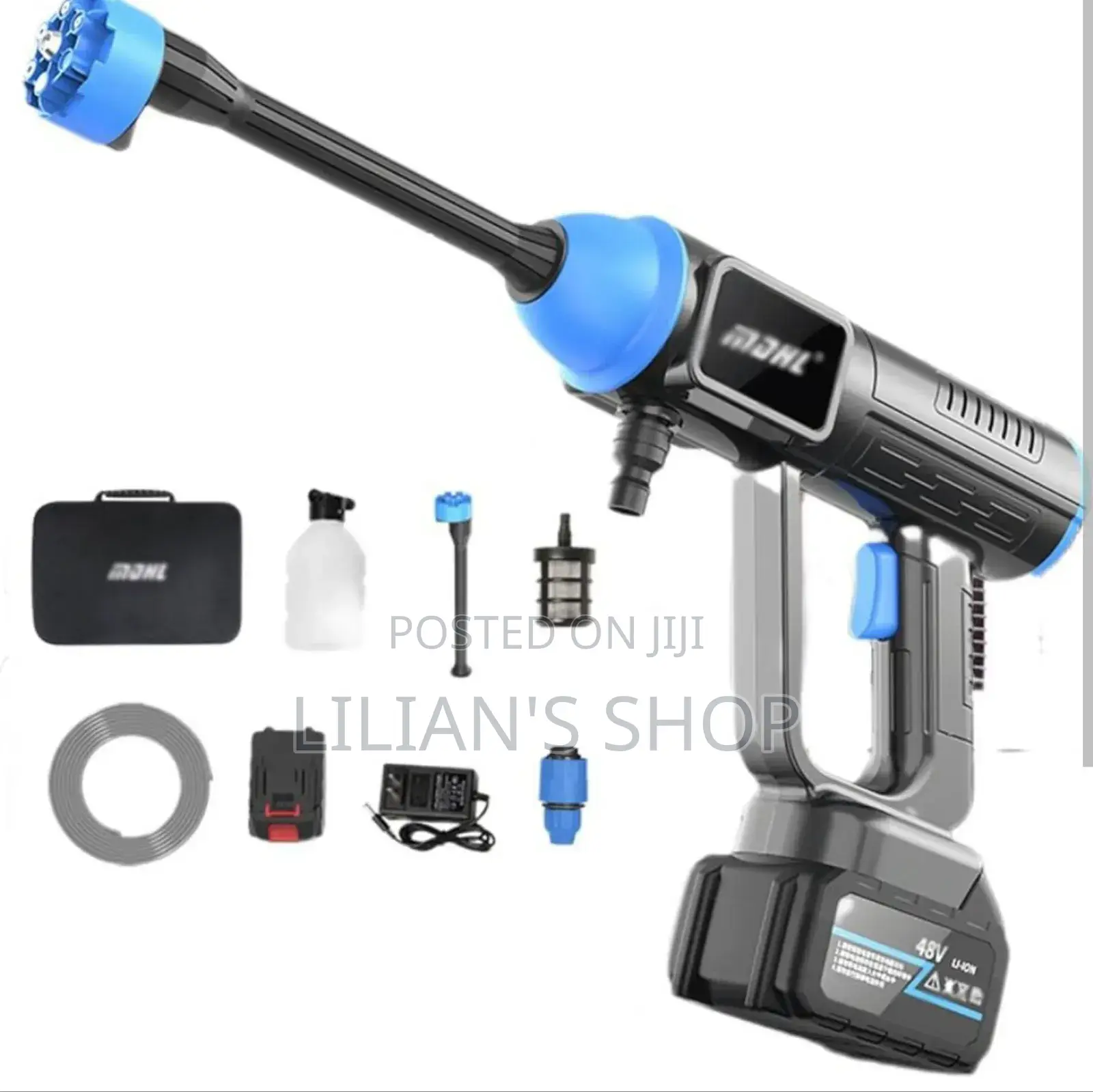 48V Portable 6 In1 Nozzle Pressure Washer