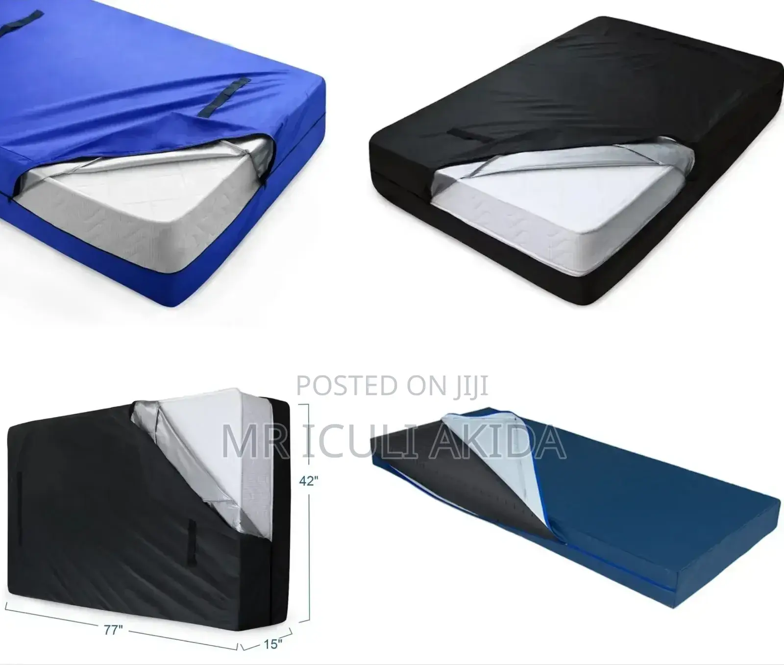 3,4,5,6x6/7x7/8x8 Waterproof Mackintosh Mattress Protector