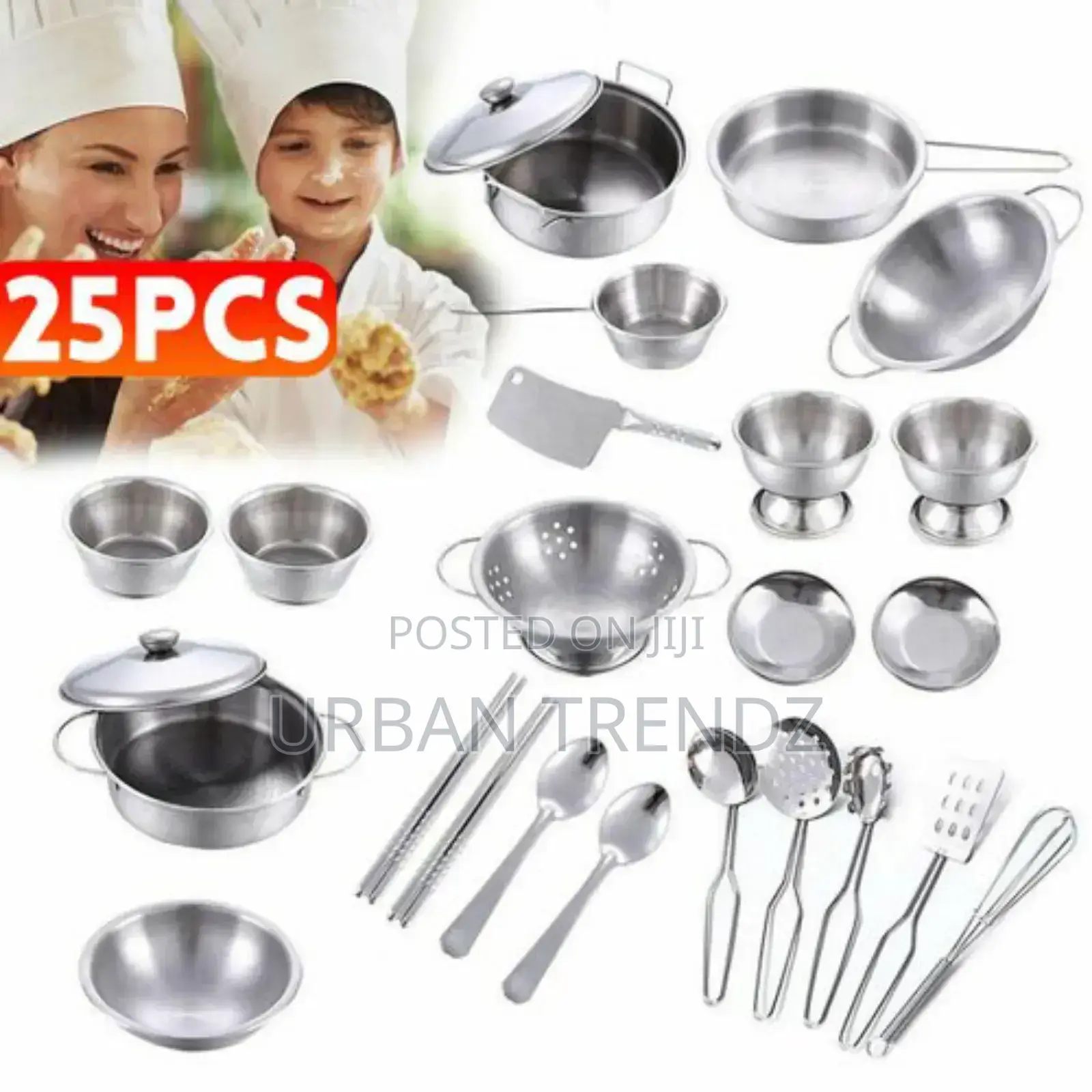 25PCS Kids Child Pretend Role Play House Kitchen Toy Set