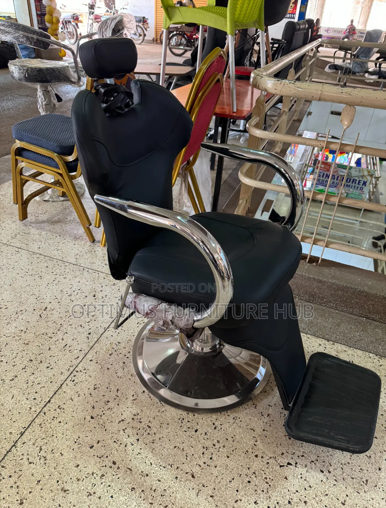 Black Barber Chair