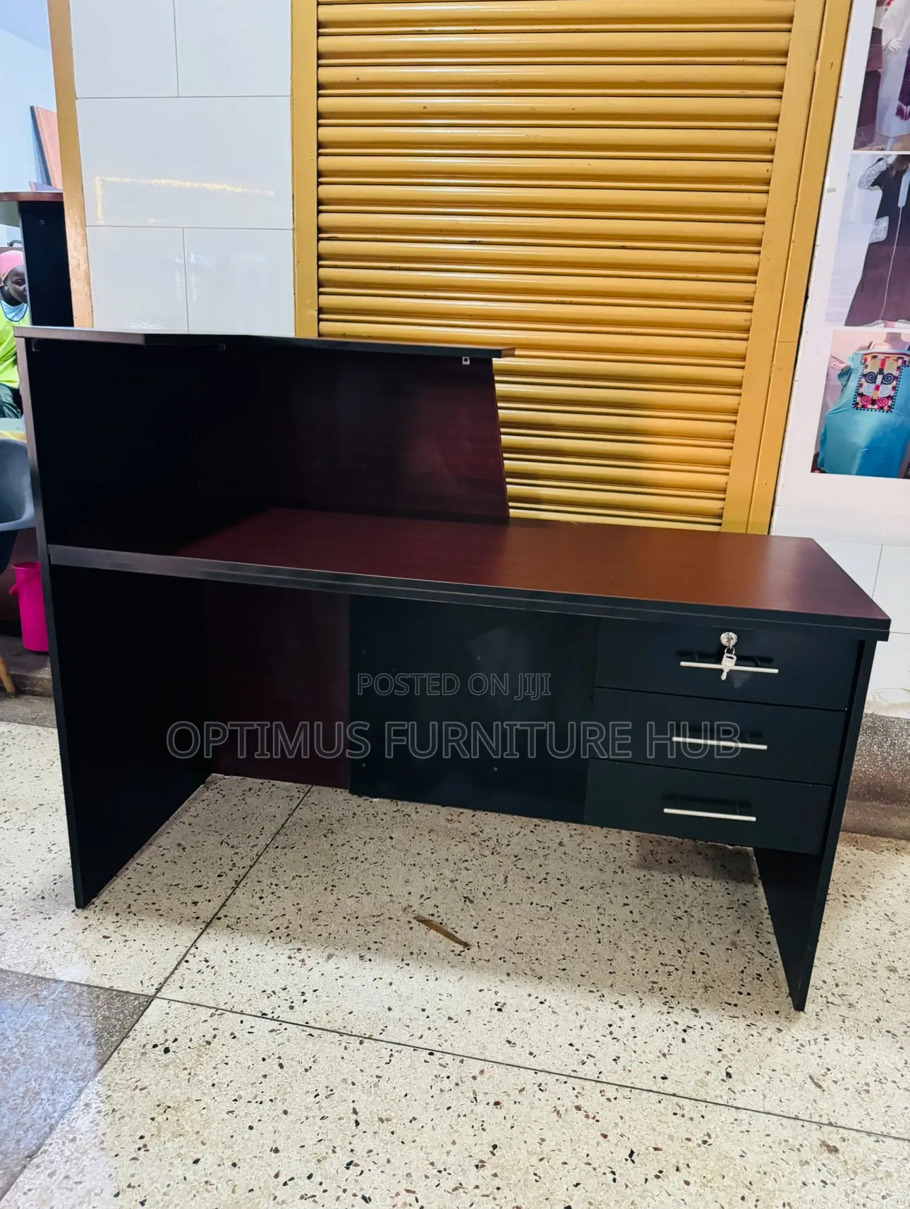 Striped Reception Desk
