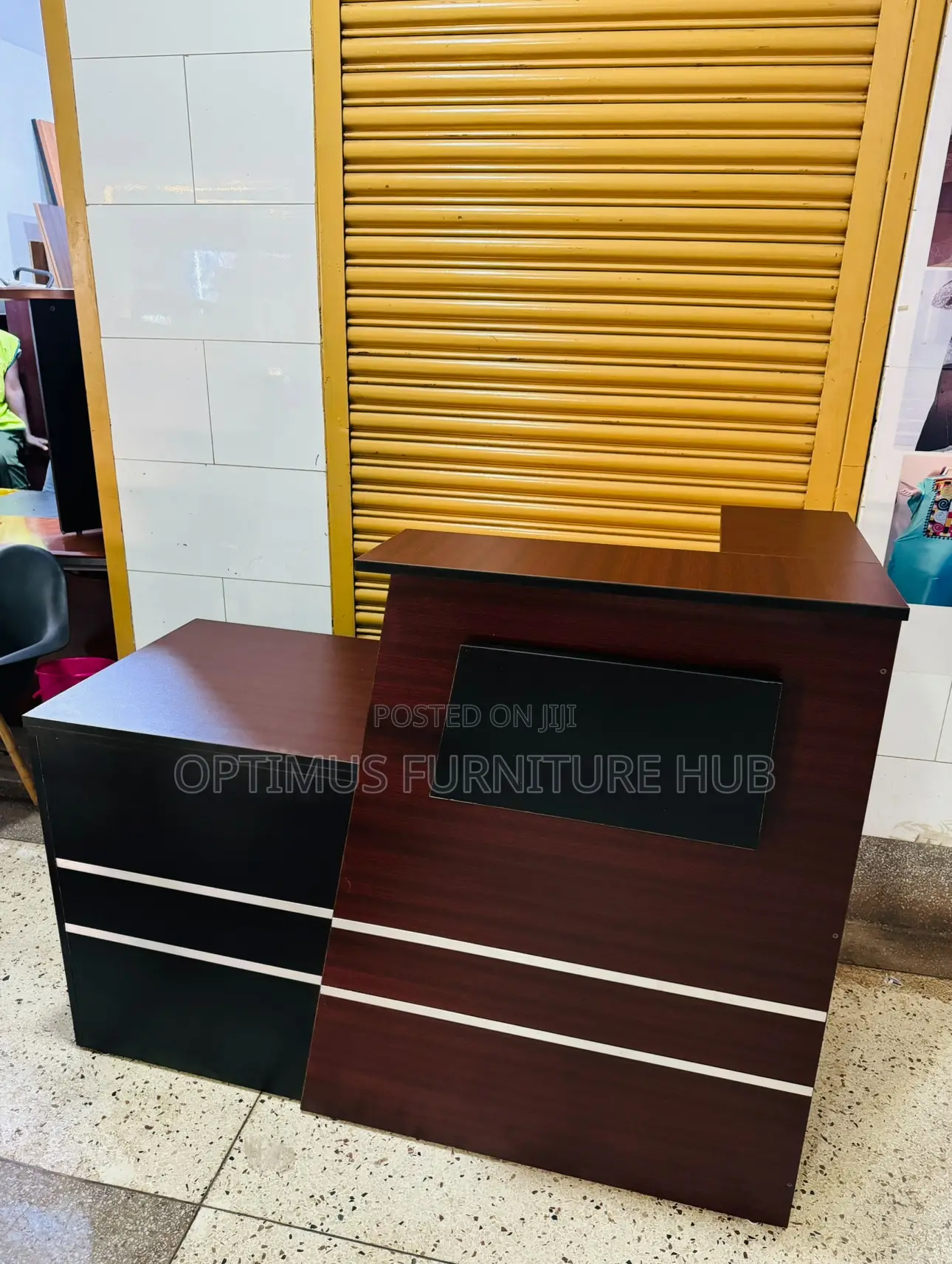 Striped Reception Desk