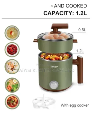 Photo - Sonifer Electric Cooker With Egg Boiler SF-1505