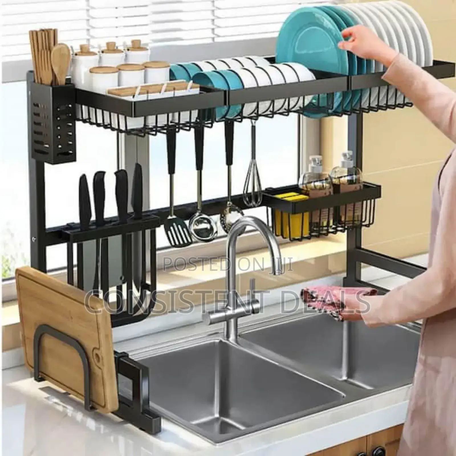 Kitchen Over the Sink Dish Rack