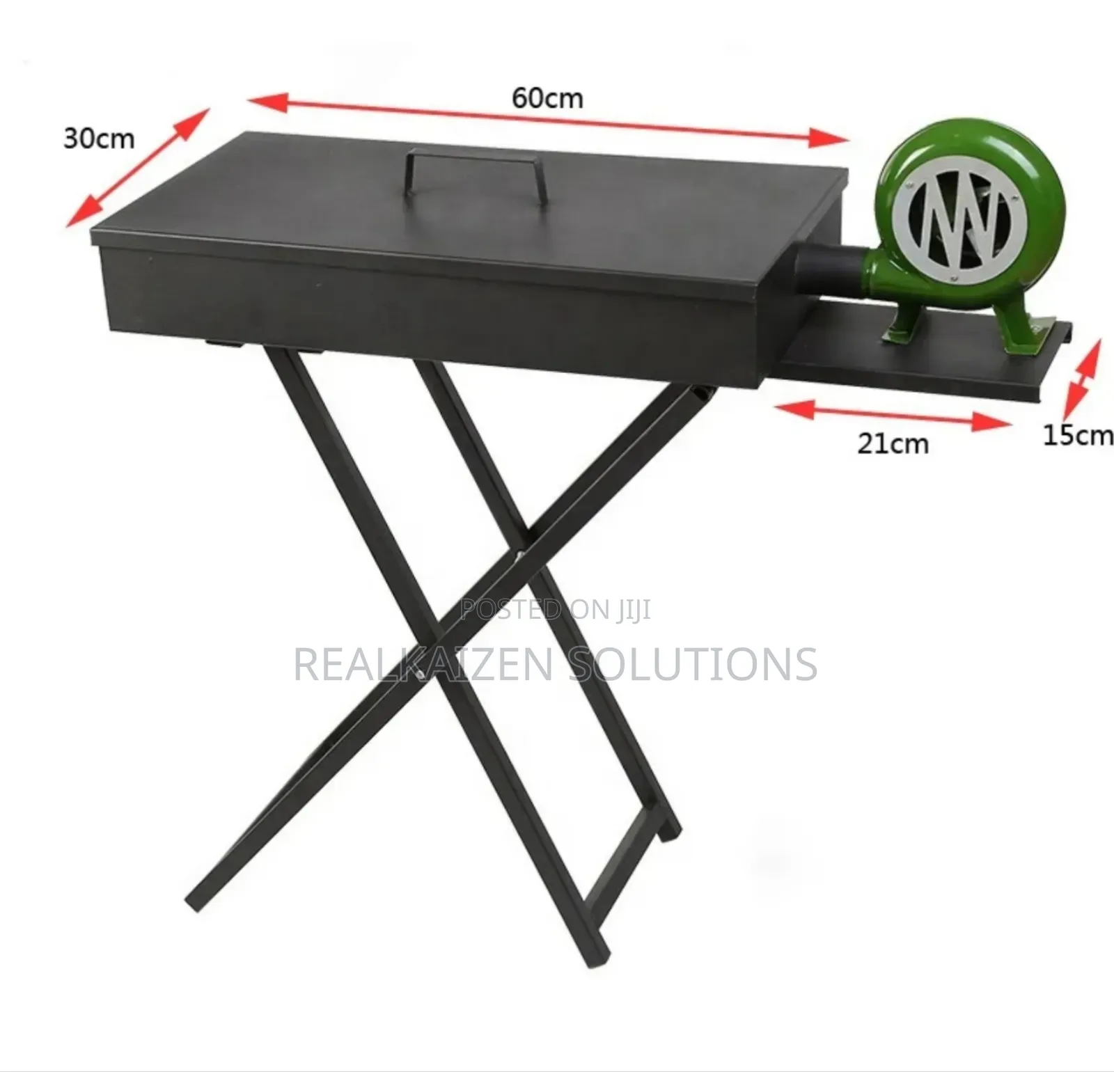 Outdoor BBQ Foldable Charcoal Grill With Air Blower