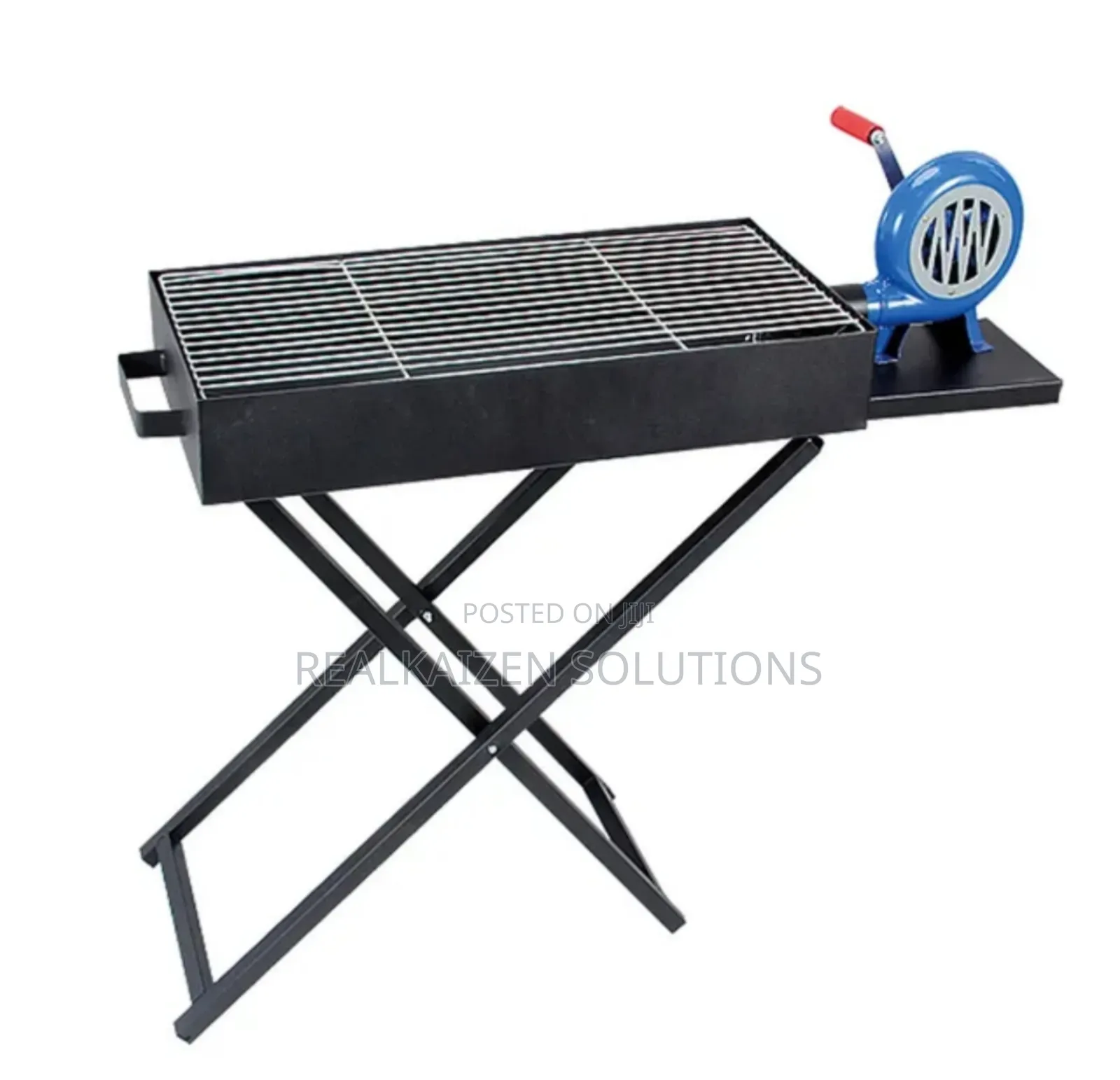 Outdoor BBQ Foldable Charcoal Grill With Air Blower