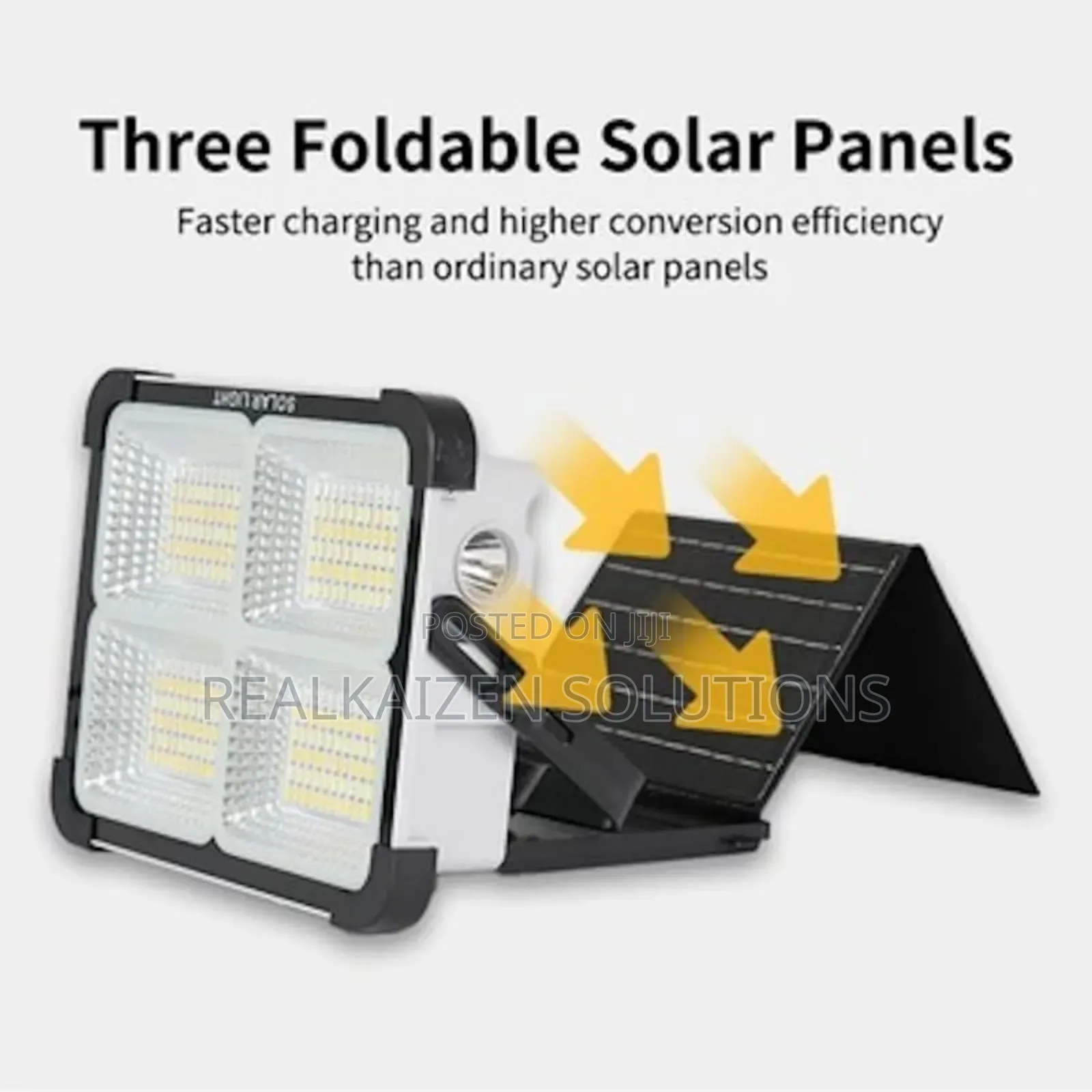 100W Solar Portable Light With Folding Solar Panel