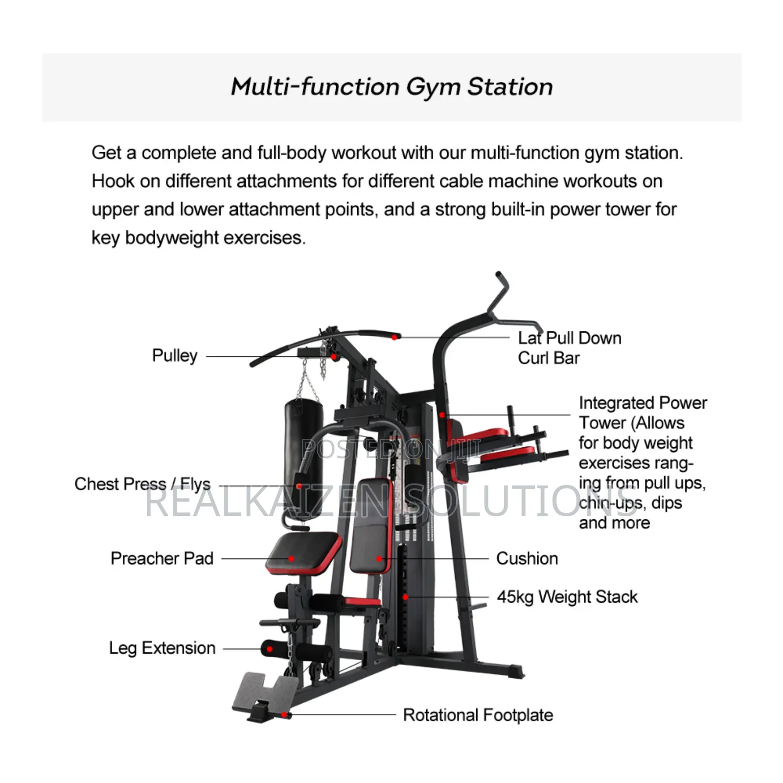 Multi Strength Gym Fitness Training Equipment Punching Bag