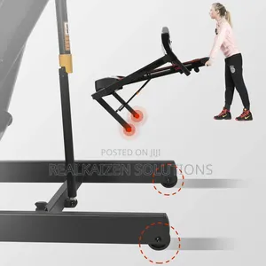 Fitness Hand Grip Pulse Folding Treadmill With Wheels