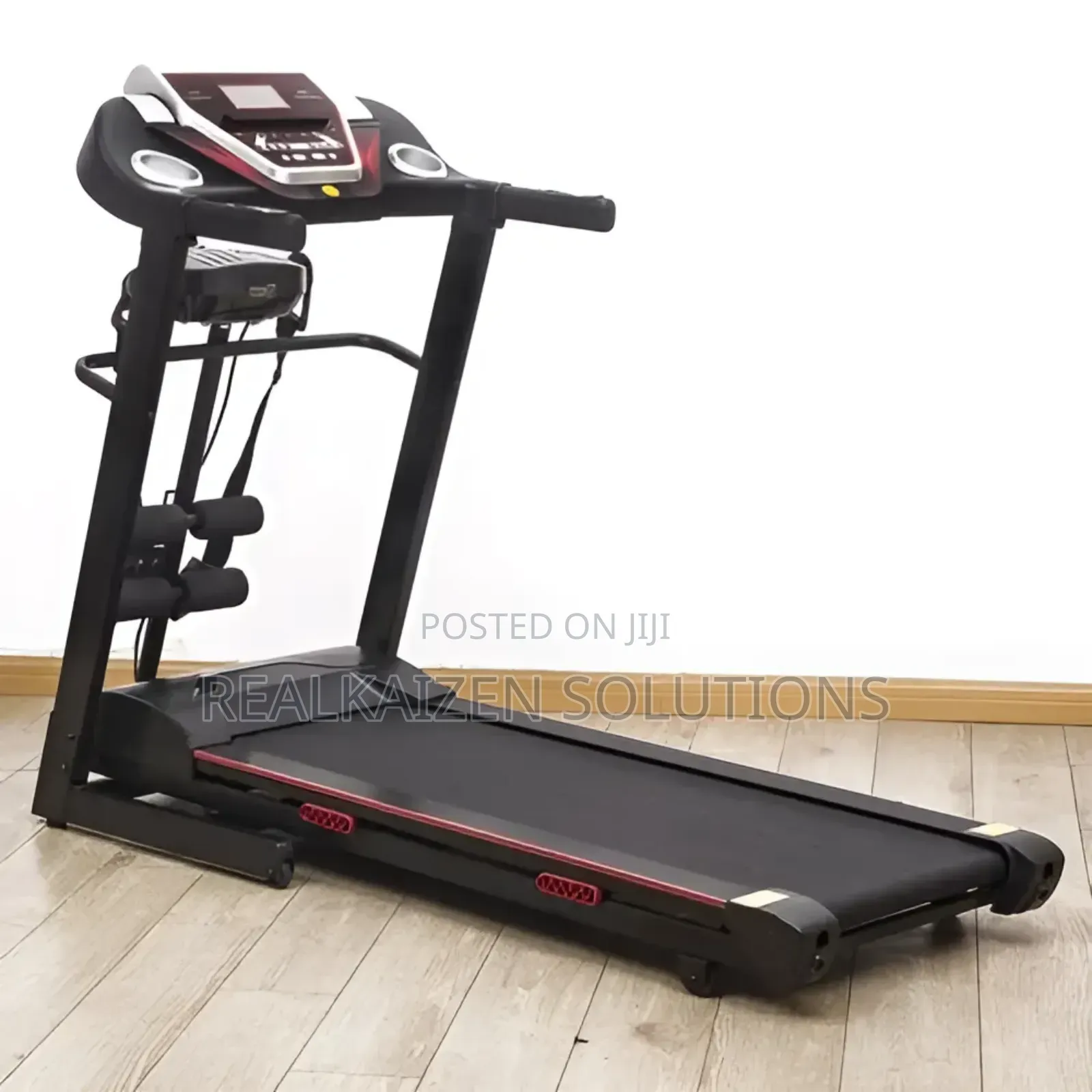 Fitness Hand Grip Pulse Folding Treadmill With Wheels