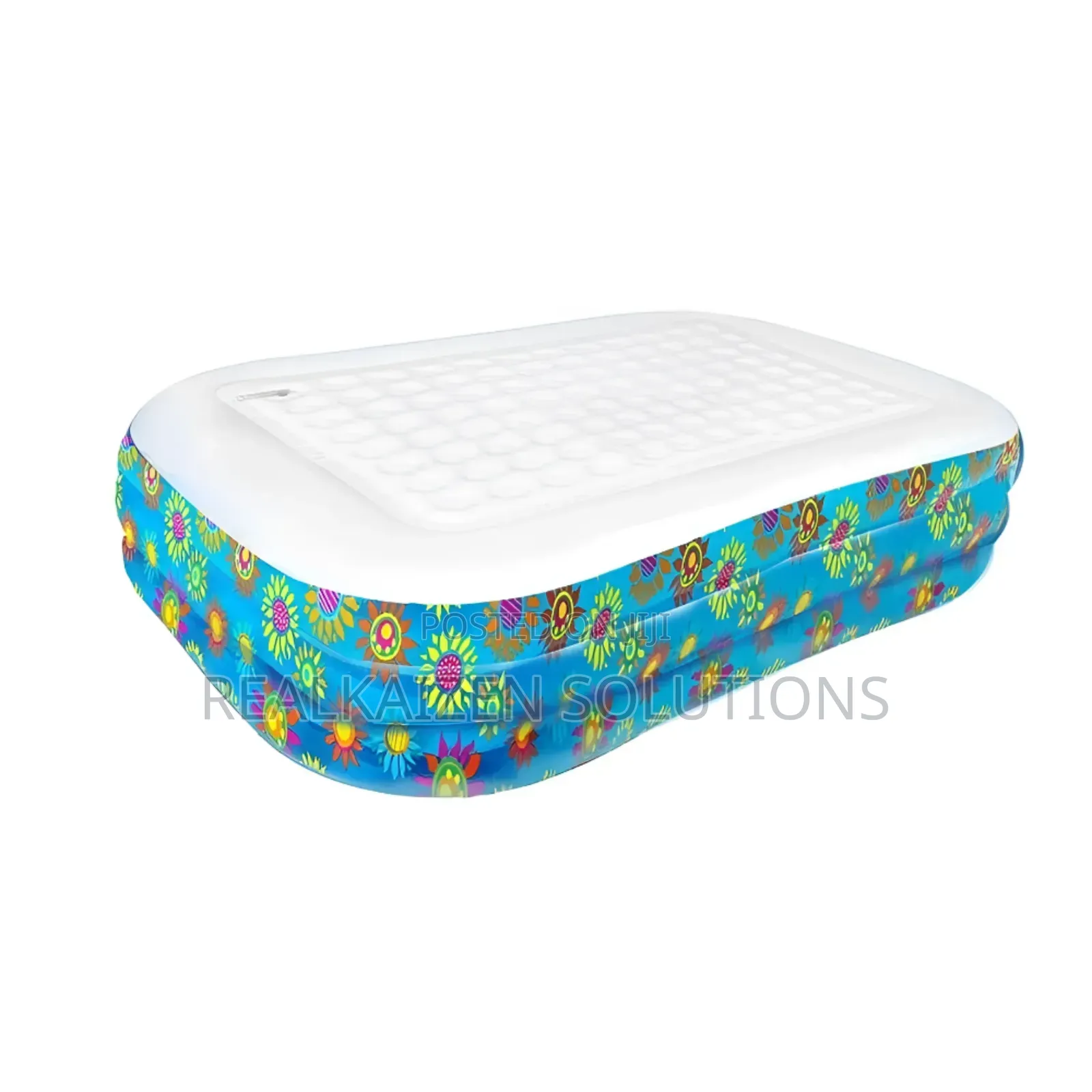 BESTWAY Flowered Inflatable Swimming Pool 3.05mx1.83mx56cm