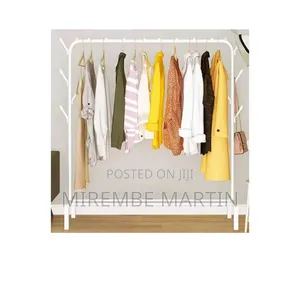 Metallic Clothes Rack.