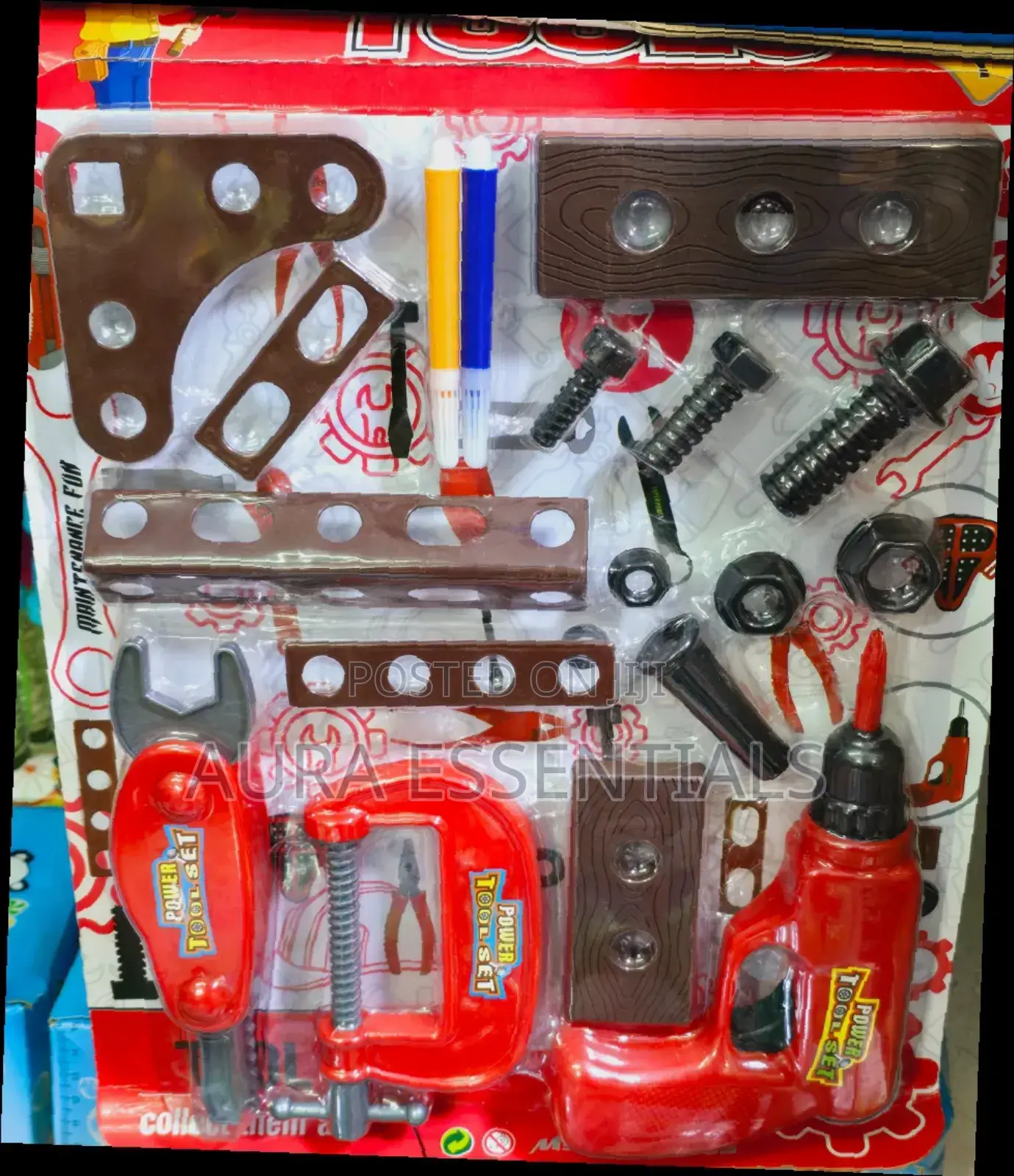 Kids Tool Set Toy 2 in 1 Fixer Man Tools