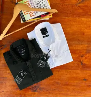 Photo - Comforting Slim Fit Plain Office Shirts