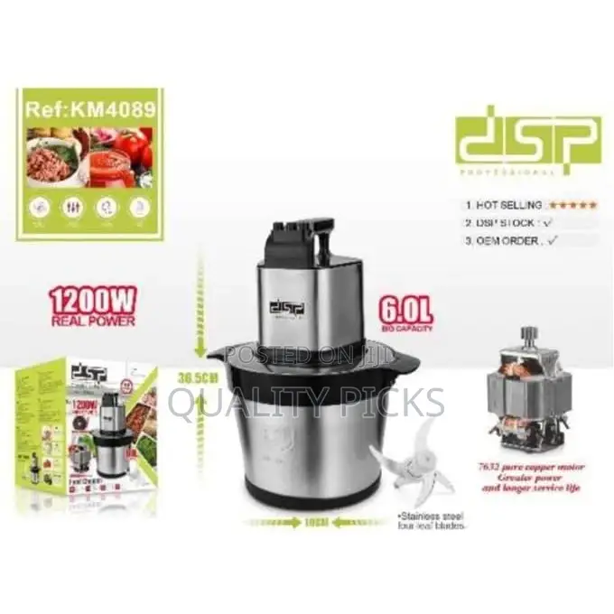 DSP 6litres 1000W Multifunctional Electric Food Processor