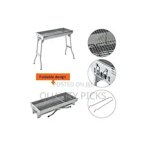 Portable Folding Stainless Steel Charcoal Barbecue Grill